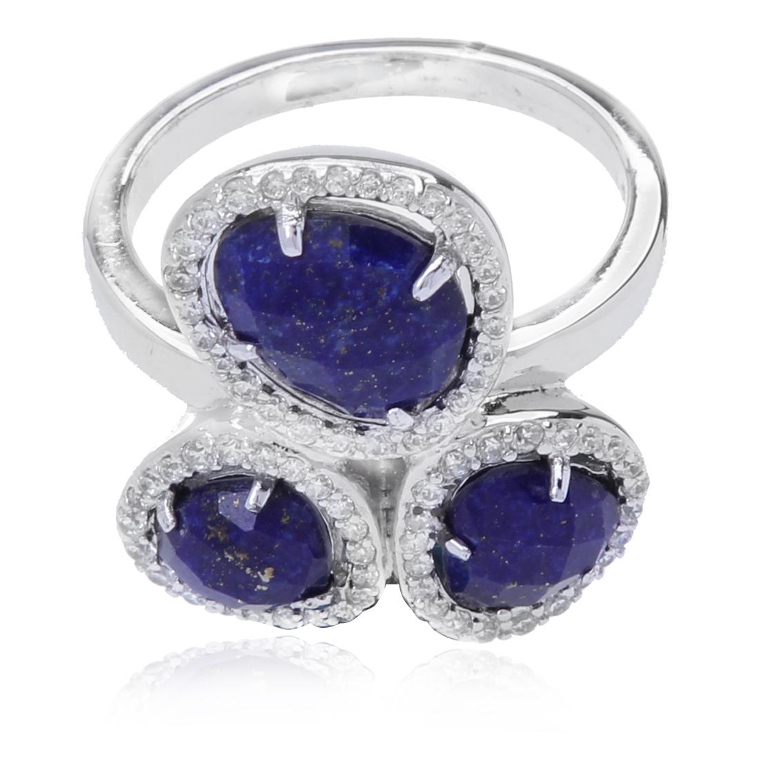 Elle Sterling Silver Lapis Ring Size 7 (1 of 2)