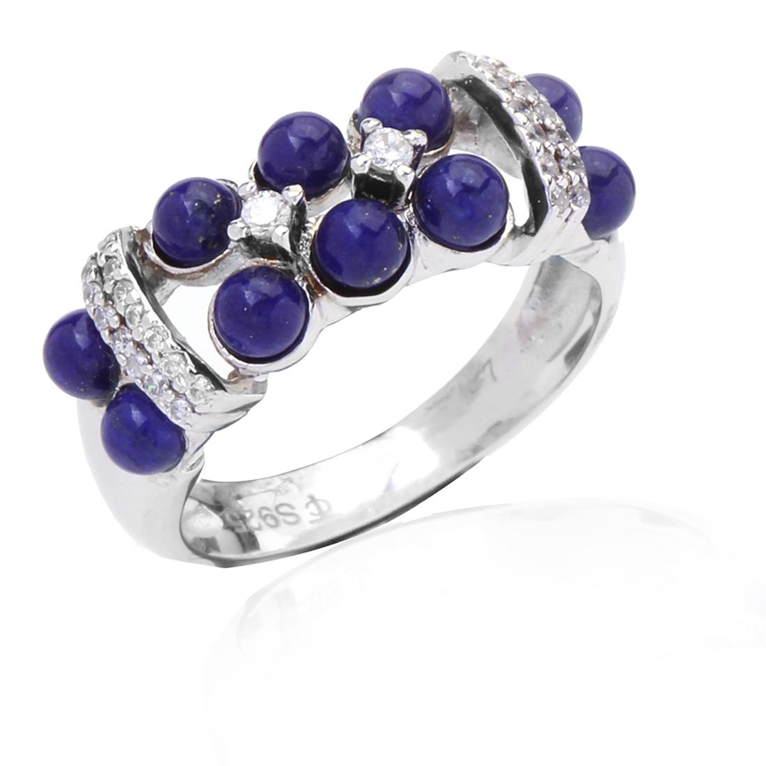 Sterling Silver Lapis Ring SZ 7 (1 of 2)