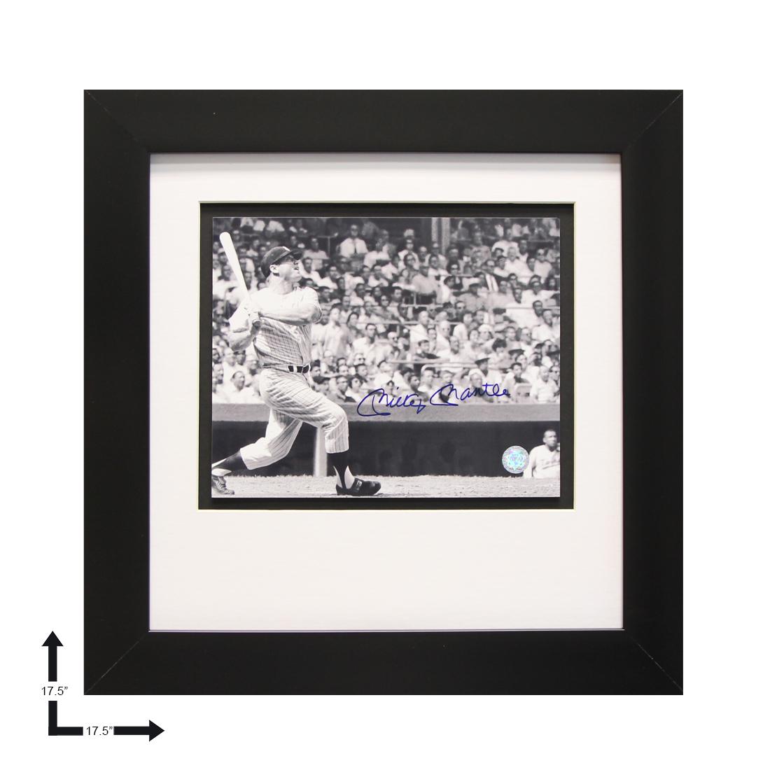 Mickey Mantle New York Yankees Framed Signed GFA: Mickey "The Mick " Mantle from 1951 to 1968 patrolled center field with an unprecedented grace that left all privileged enough to see him play with memories to last a lifetime. Mickey Mantle was a sta