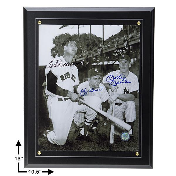 MLB Hall Of Fame Legends Signed 8x10 Plaque (1 of 1)