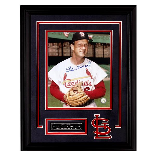 Stan Musial St. Louis Cardinals 20x16 Autograph GFA: Stanley Frank Musial (Born Stanislaw Franciszek Musial November 21, 1920 – January 19, 2013), nicknamed "Stan the Man", was an American outfielder and first baseman in Major League Baseball who 
