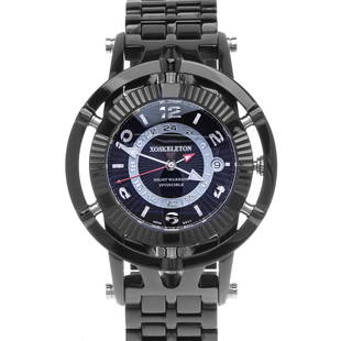 XOSkeleton Black and Silver Warrior Invincible: Another exquisite offering from the XOSkeleton brand, the Night Warrior Invincible. Again, XOSkeleton brings you a look that you just aren't going to get with any other watch. Luxury is defined in the