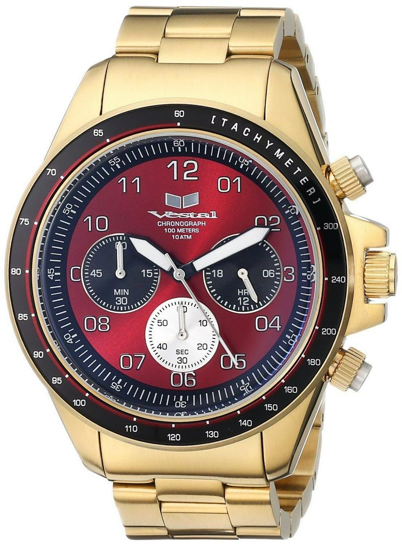 Vestal Men ZR-2 Chronograph Stainless Steel Watch: Inspired by its sibling, the ZR-2 is everything the ZR-3 has to offer while captured in a smaller 43mm case. The ZR-2 is a mid-sized premium round chronograph. Its stainless steel case construction in