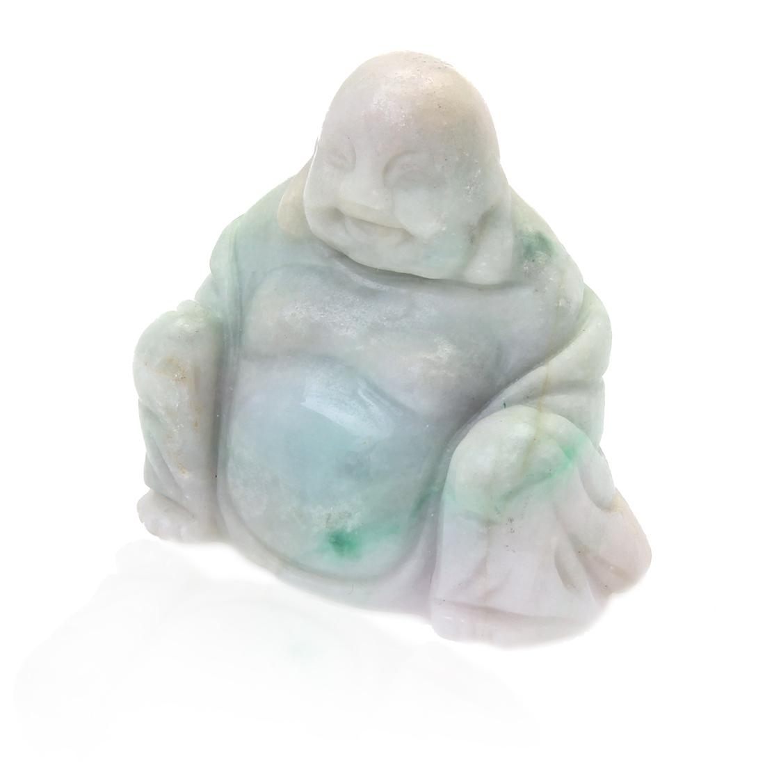 Large Jade Sitting Buddha Figurine (1 of 2)