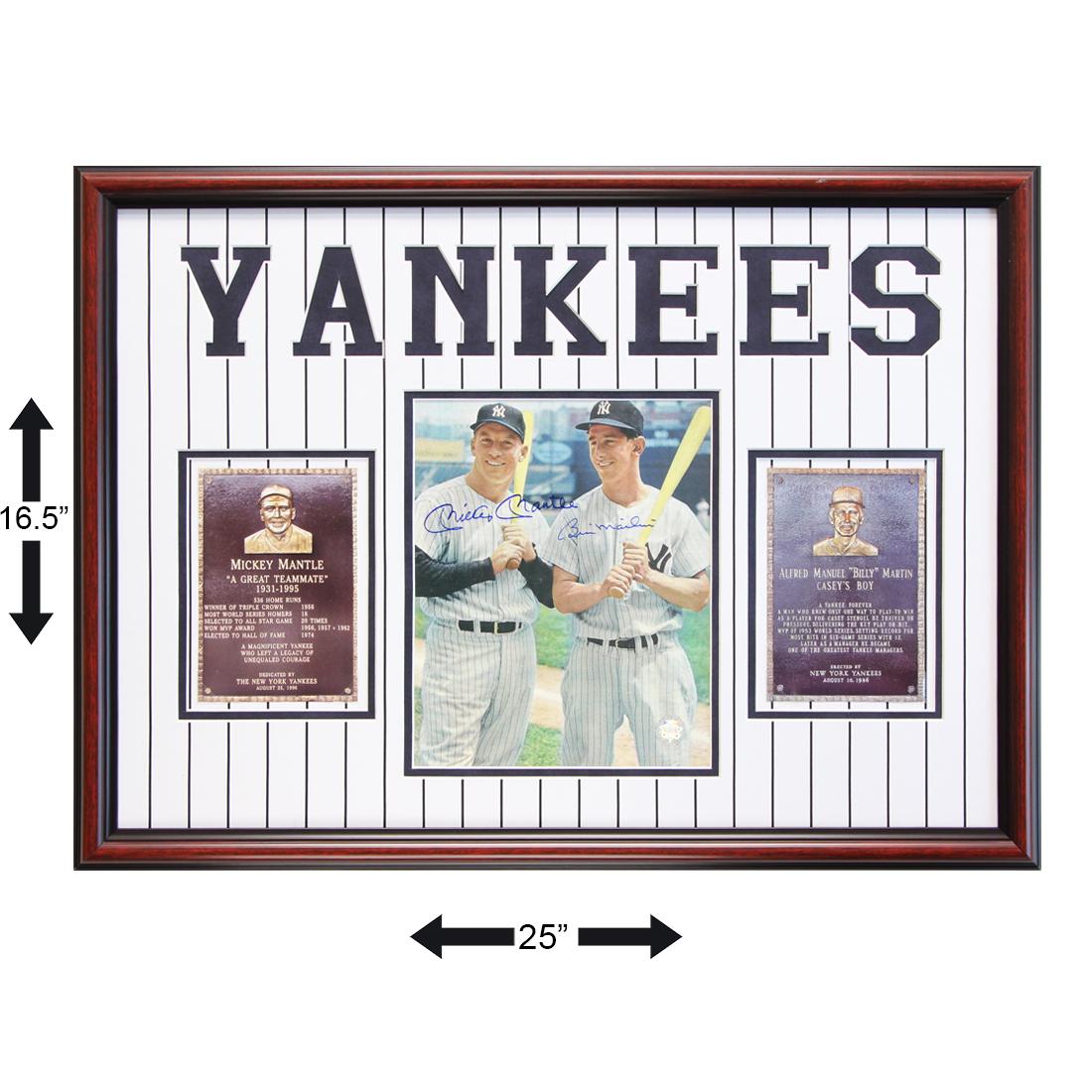 Mickey Mantle & Billy Mantle Yankees Legends Signed: Mickey Charles Mantle: Nicknamed "The Commerce Comet" or "The Mick", was an American Major League Baseball (MLB) centerfielder and first baseman for the New York Yankees for 18 seasons, from 1951 thro