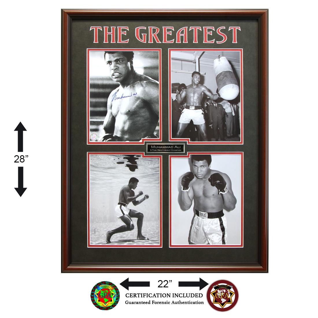 Muhammad Ali Heavyweight Champion Signed GFA: He's still the most recognizable man on earth. The self-proclaimed "Greatest of All Time," Ali had a pretty good idea of what he was talking about. He became the first man to win the heavyweight title