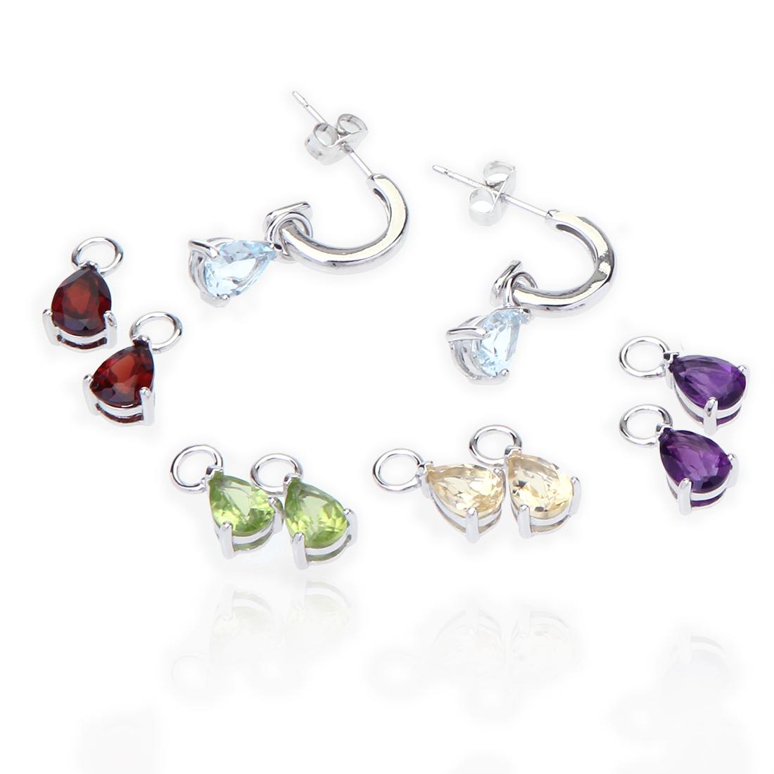 Multi Gemstone Interchangable Earrings (1 of 3)