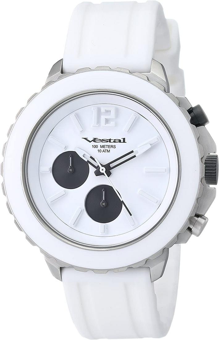 Vestal Men "Yacht" White Stainless Steel Watch (1 of 3)