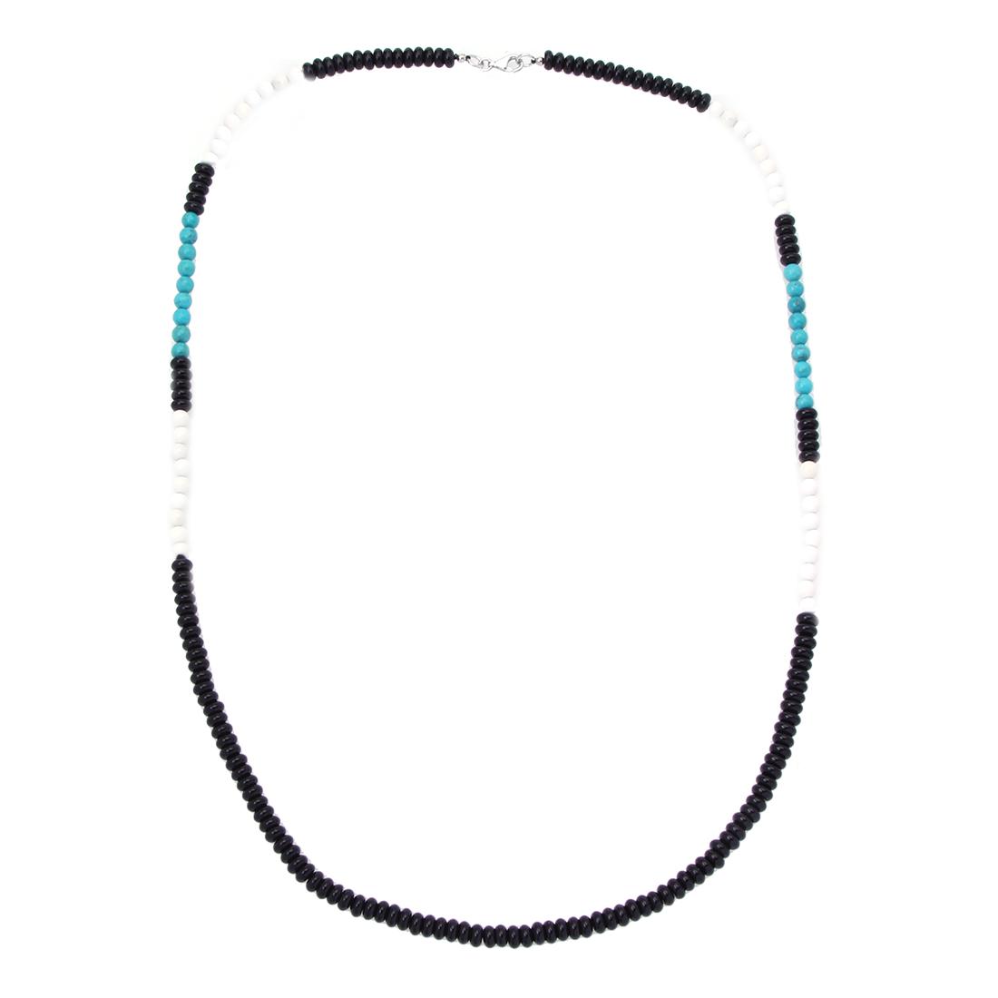 30 inch Sterling Silver Multi Stone Long Necklace (1 of 2)