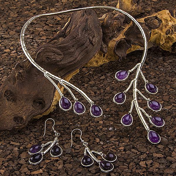 Tara Mesa Amethyst Necklace & Earrings Set (1 of 1)