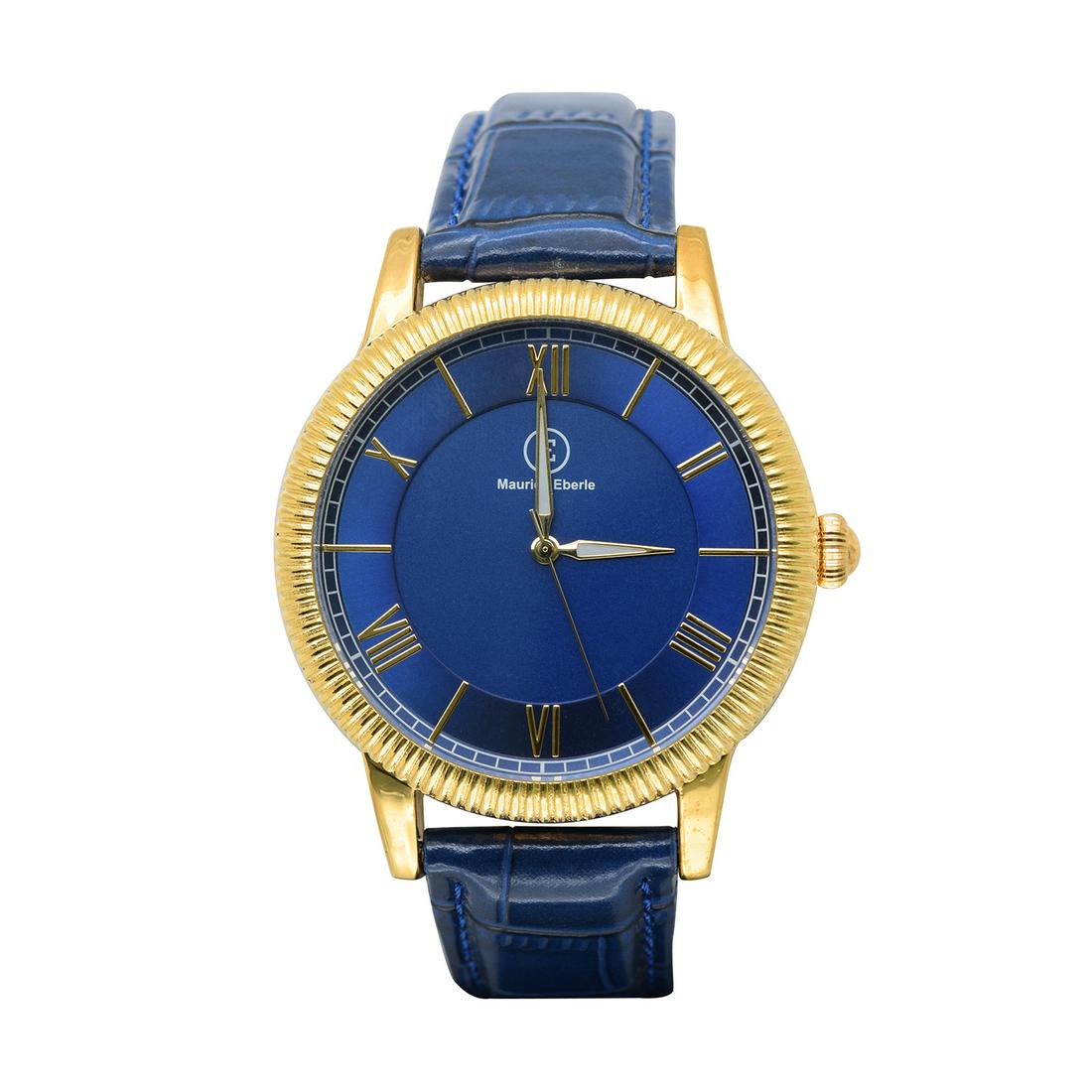 Maurice Eberle 42mm Case Leather Strap Men's Watch (1 of 3)