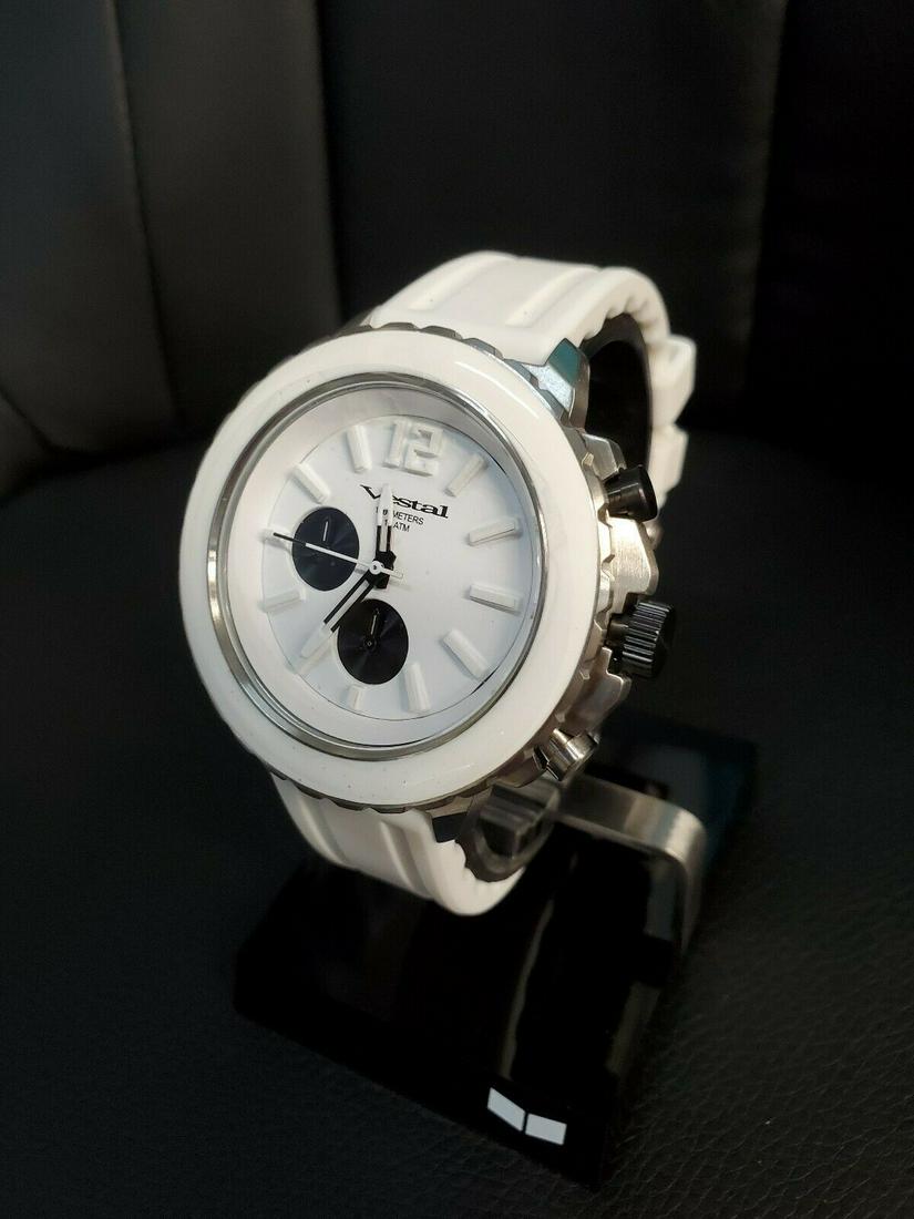 Vestal Men "Yacht" White Stainless Steel Watch (1 of 3)