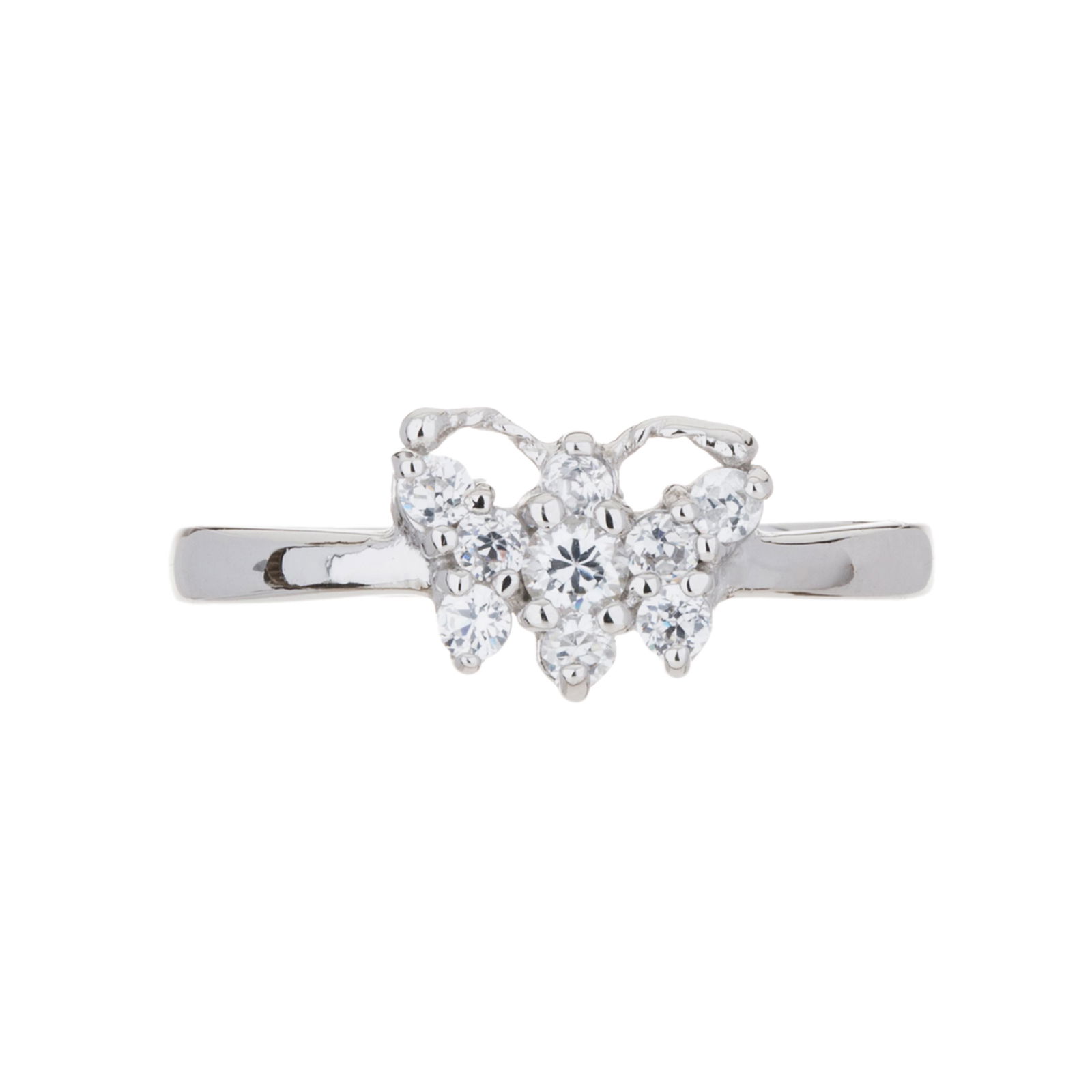 Silver Tone Butterfly Ring-SZ 9 (1 of 1)