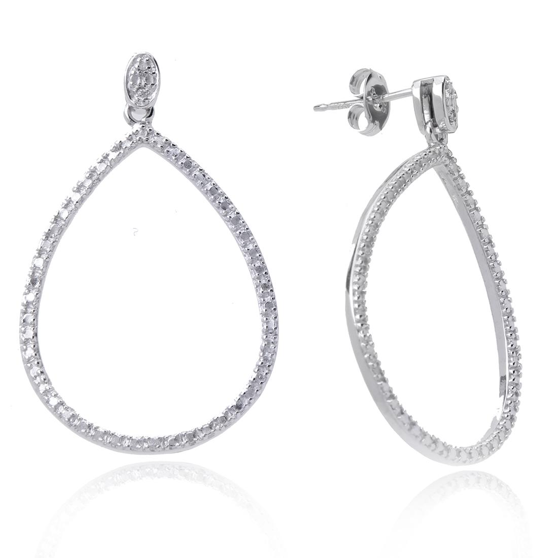 Sterling Silver Teardrop Dangle Earrings (1 of 2)