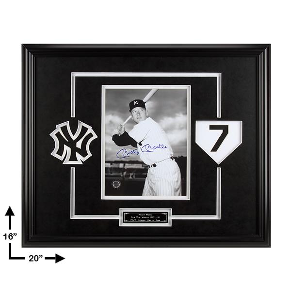 Mickey Mantle New York Yankees Framed signed GFA: Mickey "The Mick " Mantle from 1951 to 1968 patrolled center field with an unprecedented grace that left all privileged enough to see him play with memories to last a lifetime. Mickey Mantle was a sta