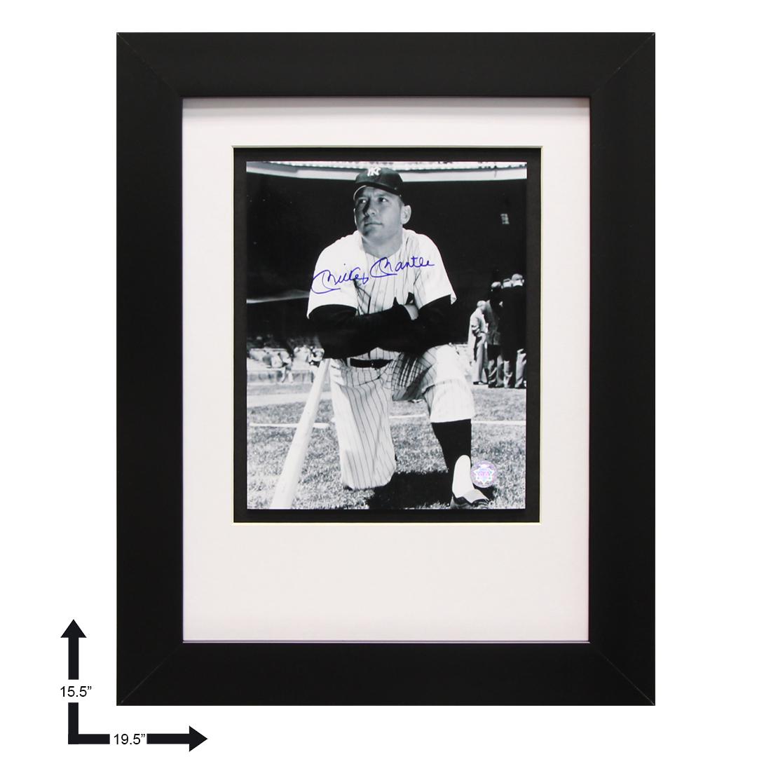 Mickey Mantle New York Yankees Framed signed GFA: Mickey "The Mick " Mantle from 1951 to 1968 patrolled center field with an unprecedented grace that left all privileged enough to see him play with memories to last a lifetime. Mickey Mantle was a sta