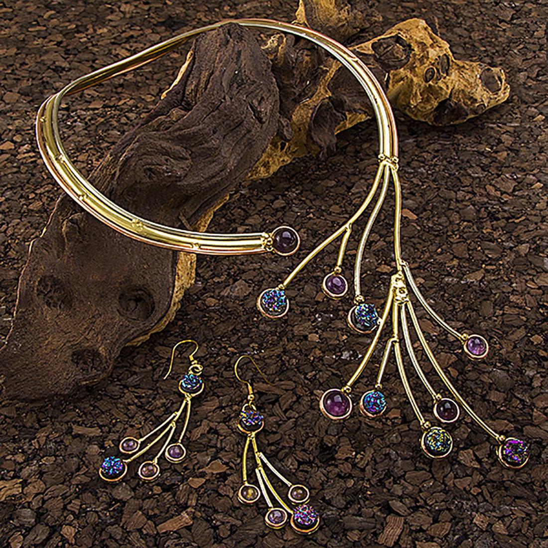 Tara Mesa Multi Stone Necklace & Earrings Set (1 of 1)