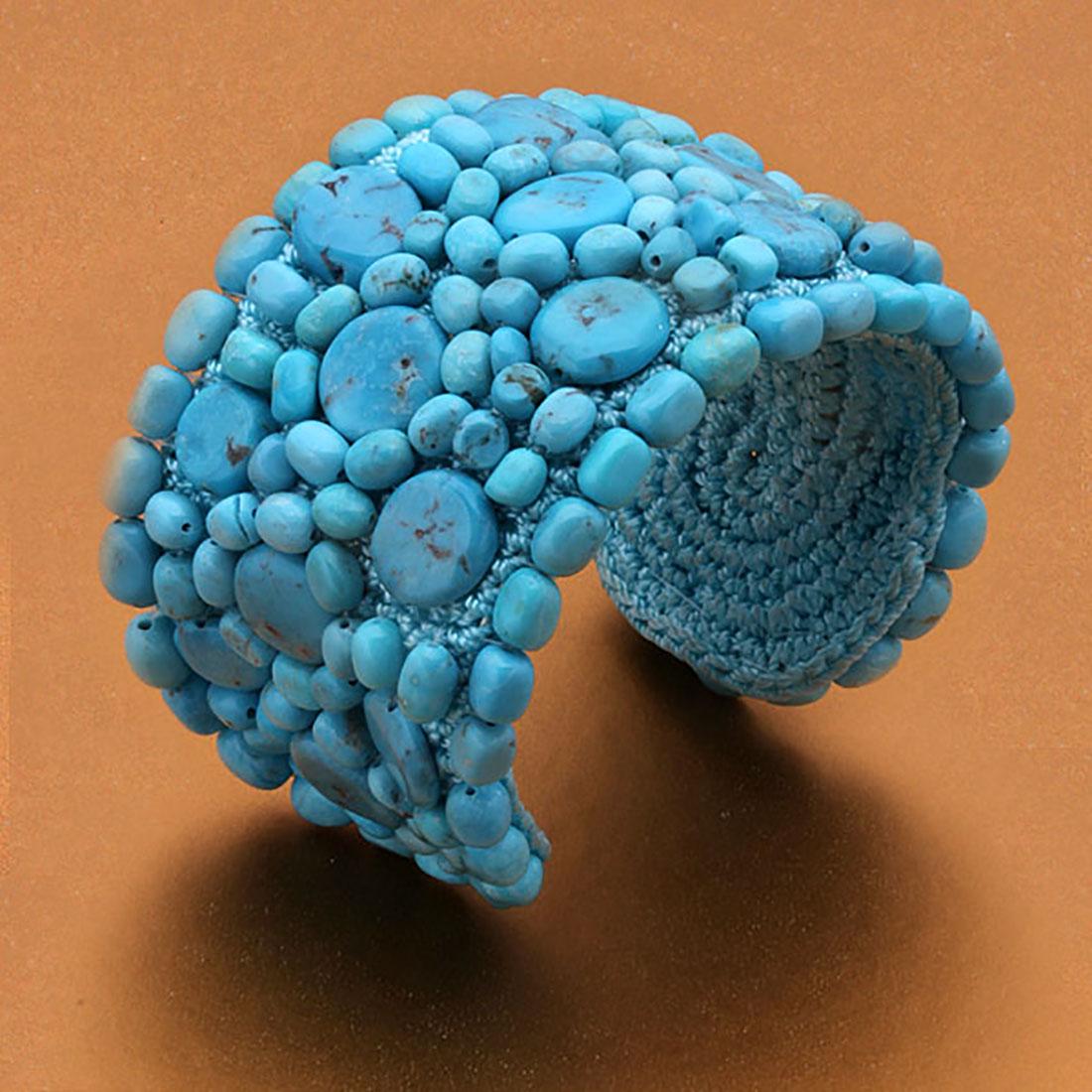 Turquoise Bangle Cuff Bracelet 6" (1 of 2)