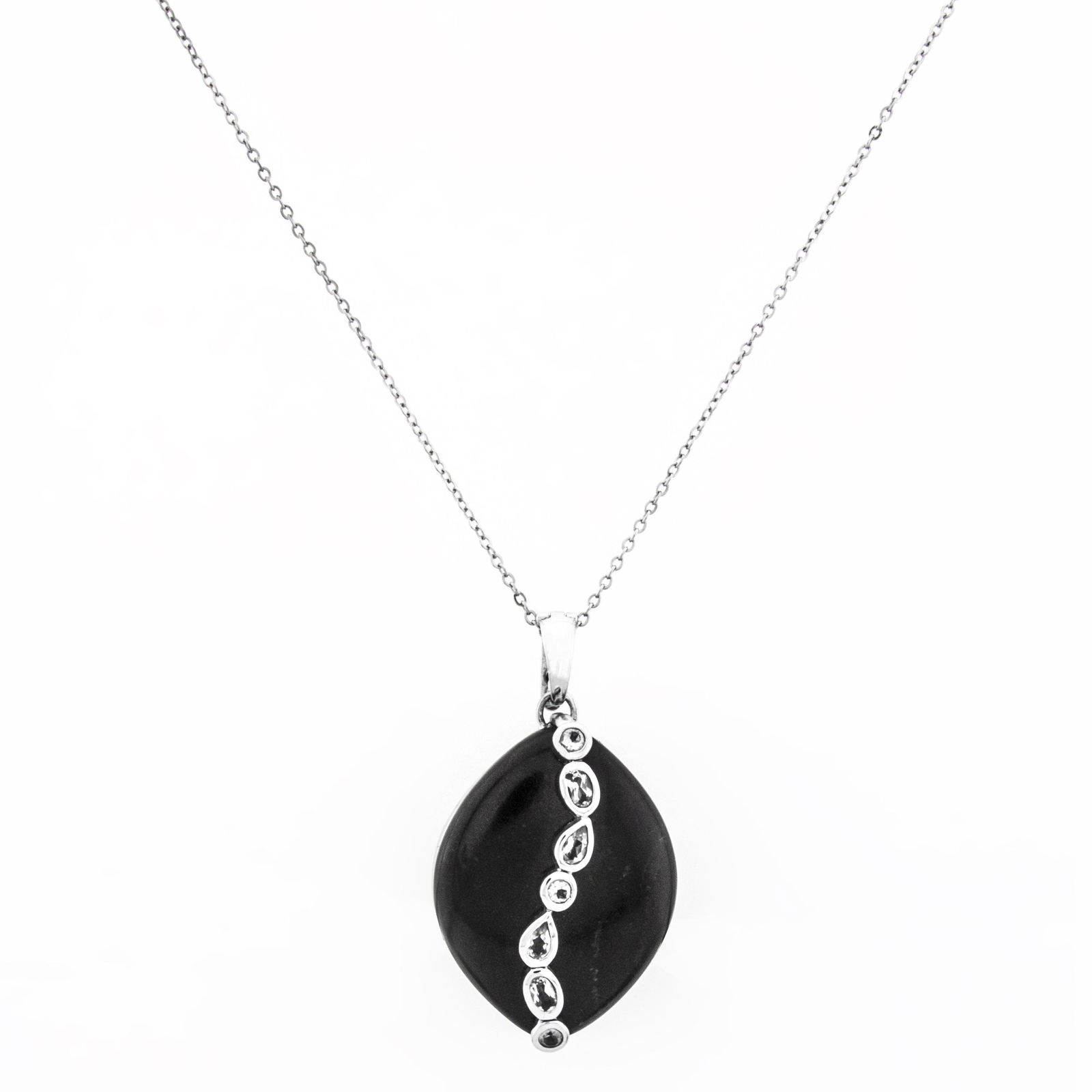 Sterling Silver Colorado Black Moon Pendant (1 of 3)