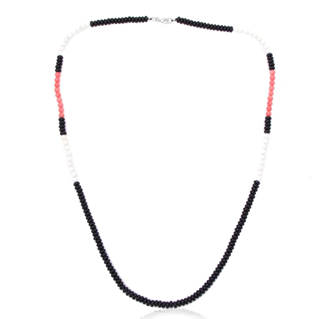 30 in Sterling Silver Coral & Agate Long Necklace (1 of 2)