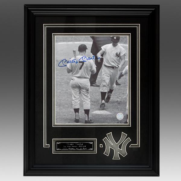 Mickey Mantle New York Yankees Framed signed GFA: Mickey "The Mick " Mantle from 1951 to 1968 patrolled center field with an unprecedented grace that left all privileged enough to see him play with memories to last a lifetime. Mickey Mantle was a sta