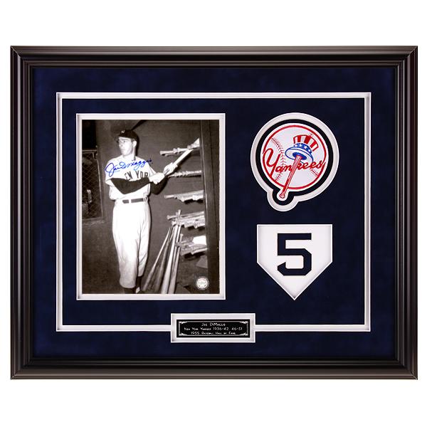 Joe DiMaggio New York Yankees 20x16 autograph GFA: Bigger than the game that made him an American icon, Joe DiMaggio, the man, enchanted a nation and earned a revered place in history with his natural grace, undeniable power, and unparalleled 56-game 
