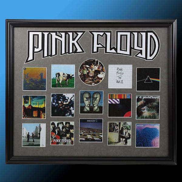 Pink Floyd Album Record Showcase Collage Framed (1 of 1)
