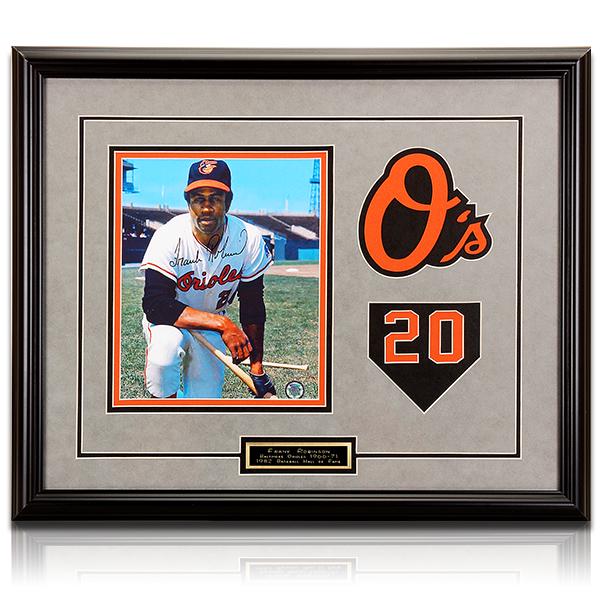 Frank Robinson Baltimore Orioles Signed Frame GFA (1 of 1)