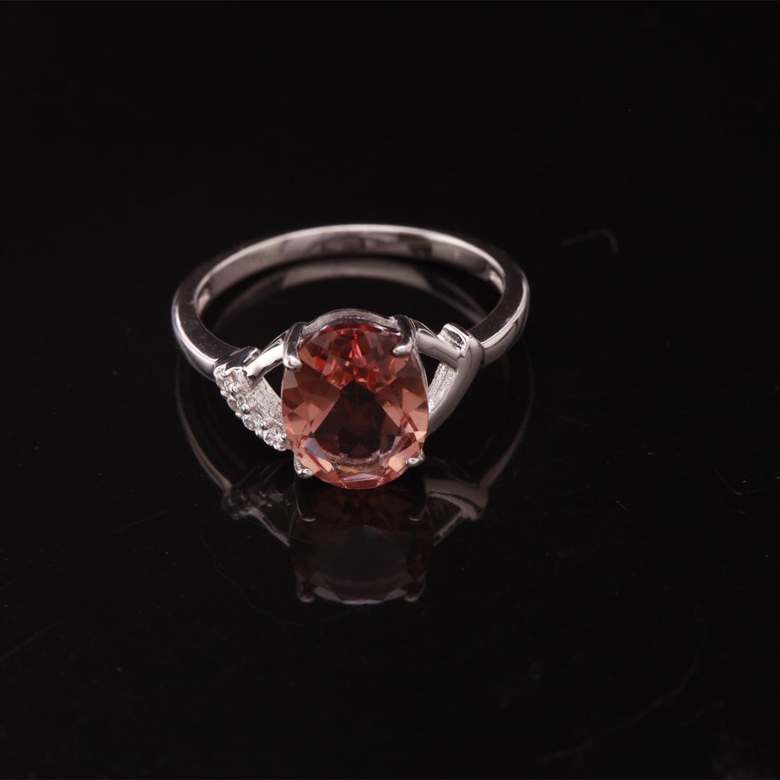 Size 7.75 Sterling Slv Color Changing Stone Ring (1 of 3)