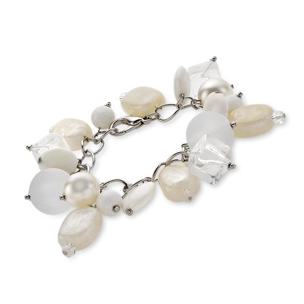 Sterling Silver Multi Stone Link Bracelet (1 of 1)