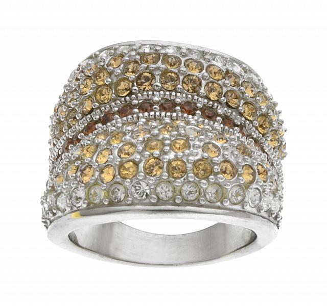 Sterling Silver Swarovski Ombre Band Ring-SZ 9 (1 of 1)