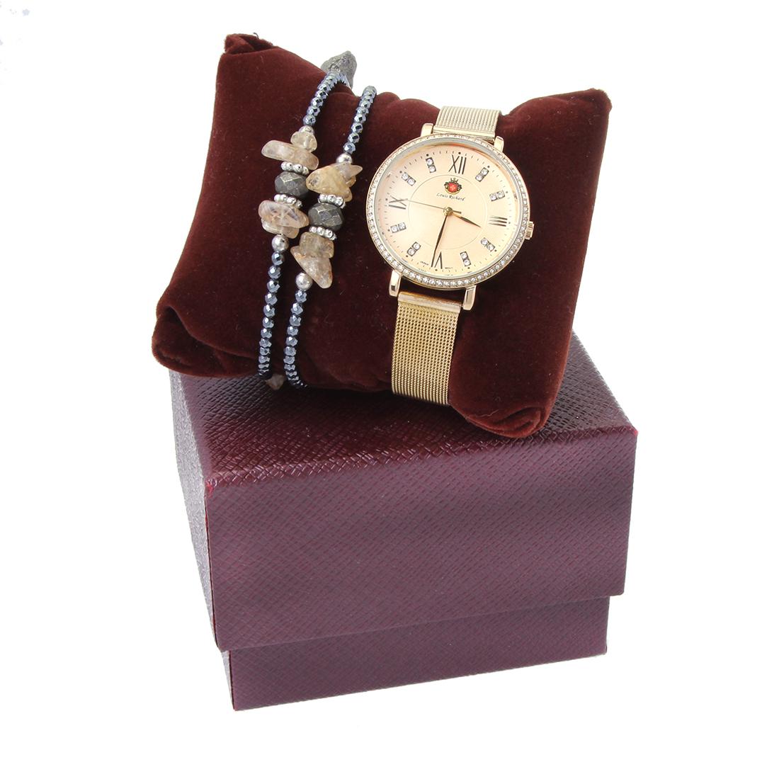 Louis Richard Roslin Watch-Gold Bead Coil Bracelet (1 of 3)