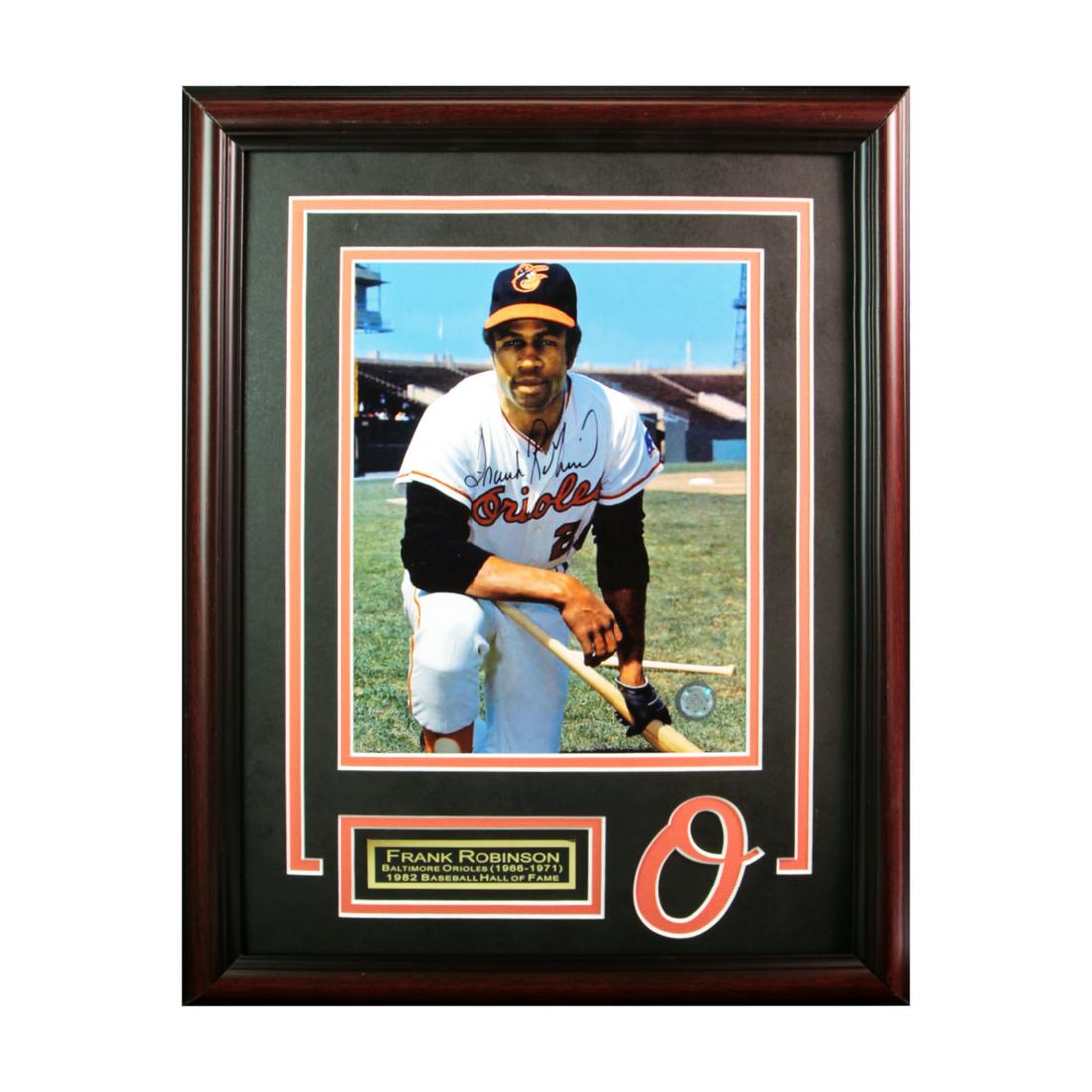 Frank Robinson Baltimore Orioles Signed Frame GFA (1 of 1)