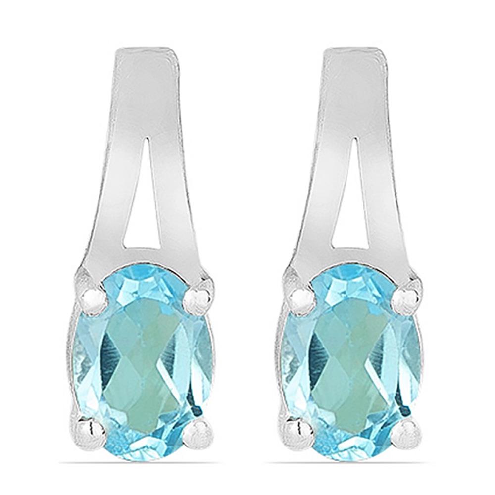 1.87ct Sky Blue Topaz Stone Earrings in S.Silver (1 of 2)