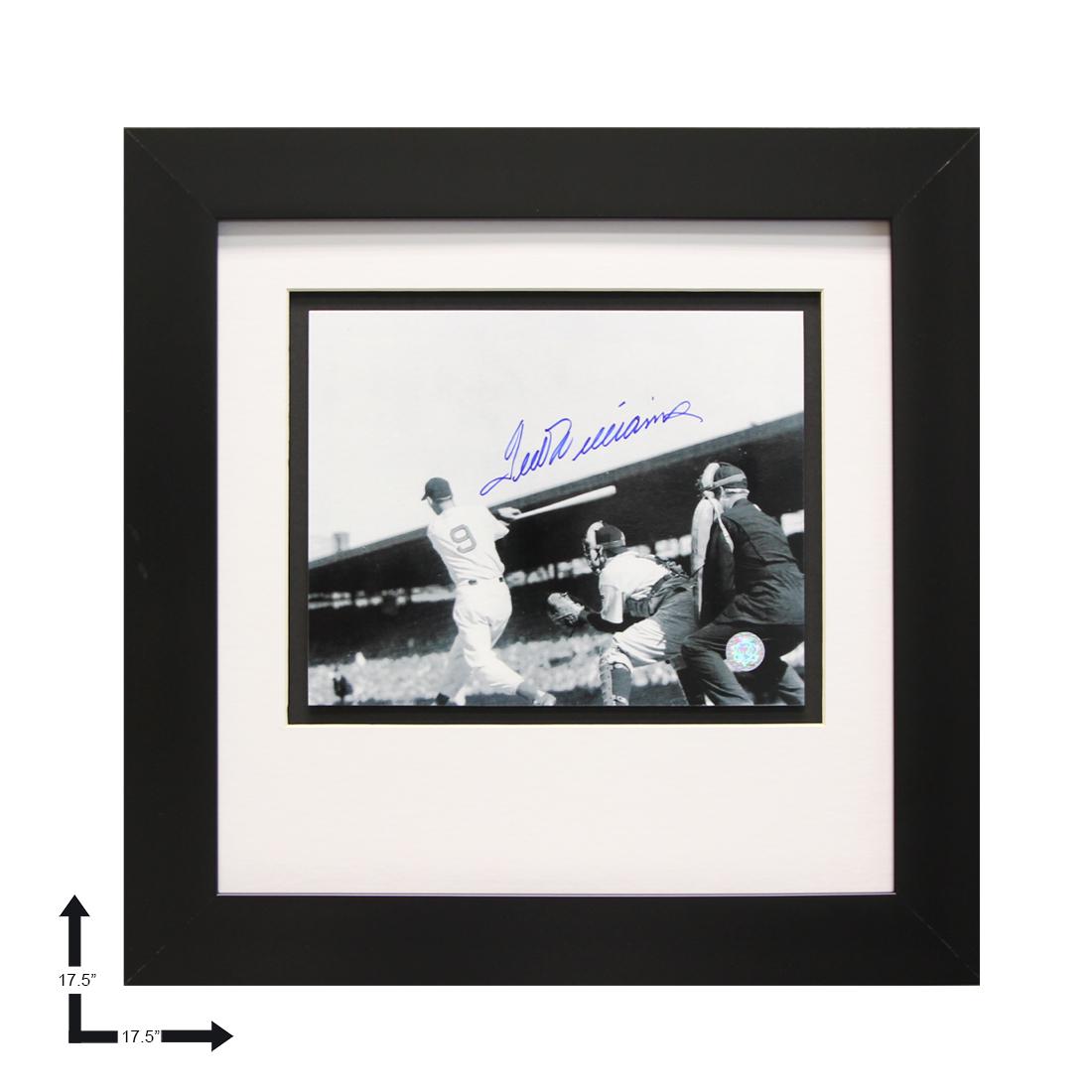 Ted Williams Boston Red Sox Gallery Framed GFA: The Splendid Splinter baffled pitchers with his unprecedented ability to place a batted ball seemingly anywhere he wanted. Ted Williams inspired a generation's worth of fans while setting the foundati