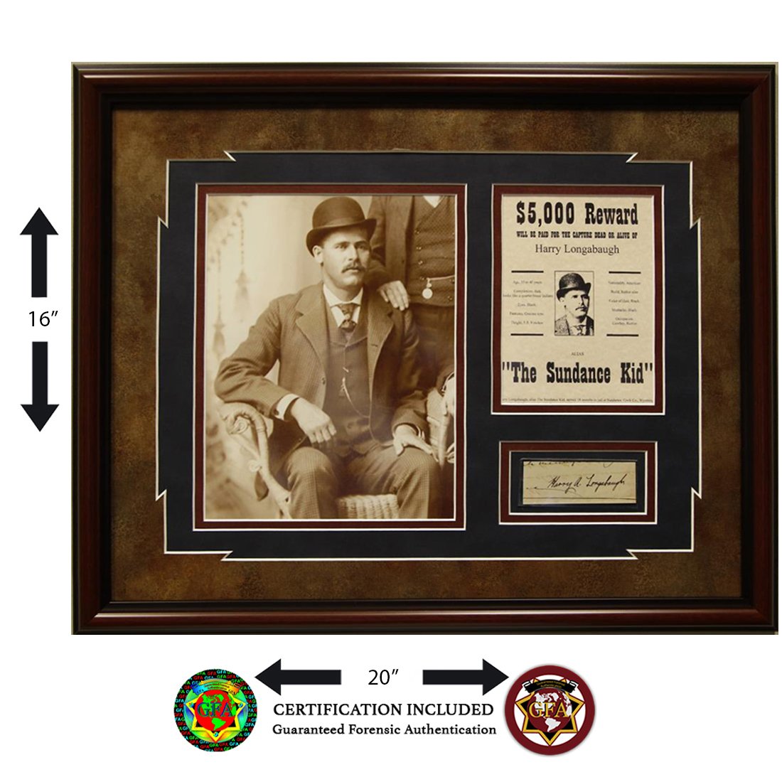 RARE-BUTCH CASSIDY & THE SUNDANCE KID SIGNED: RARE-BUTCH CASSIDY & THE SUNDANCE KID SIGNED PIECE. Robert LeRoy Parker (April 13, 1866 â€“ November 7, 1908), better known as Butch Cassidy,[1] was an American train and bank robber and the lead