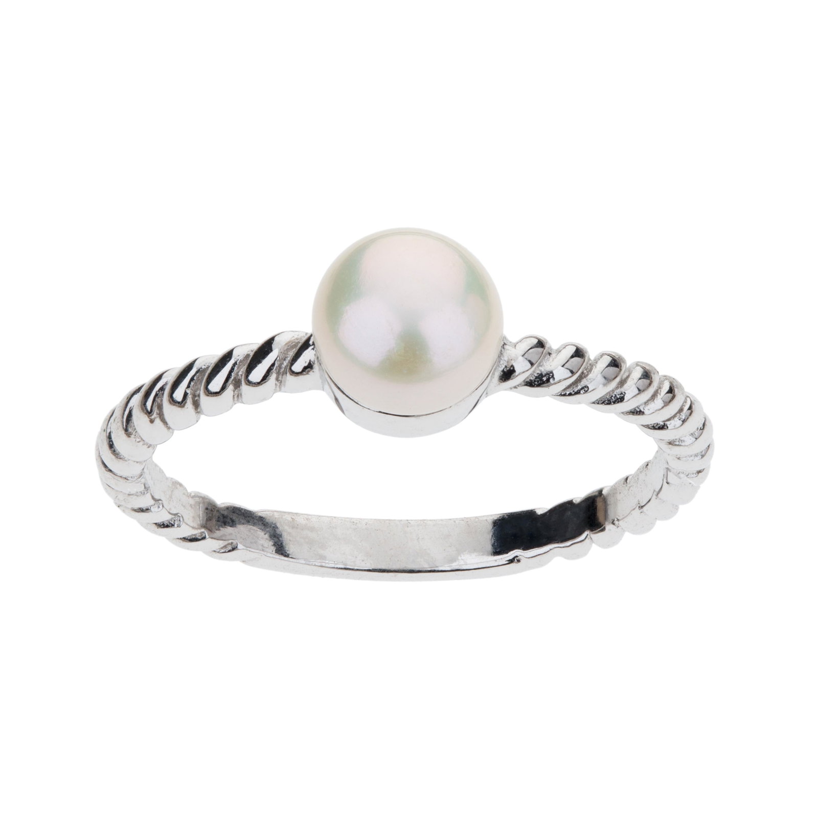 Fresh Water Pearl Rope Band Ring 7: • Metal: Brass • Stone: Pearl • Pearl Color: White • Measurements: 0.08 In. x 0.83 In. x 0.24 In. • Disclaimer: Gemstones may feature inclusions or imperfections and the 