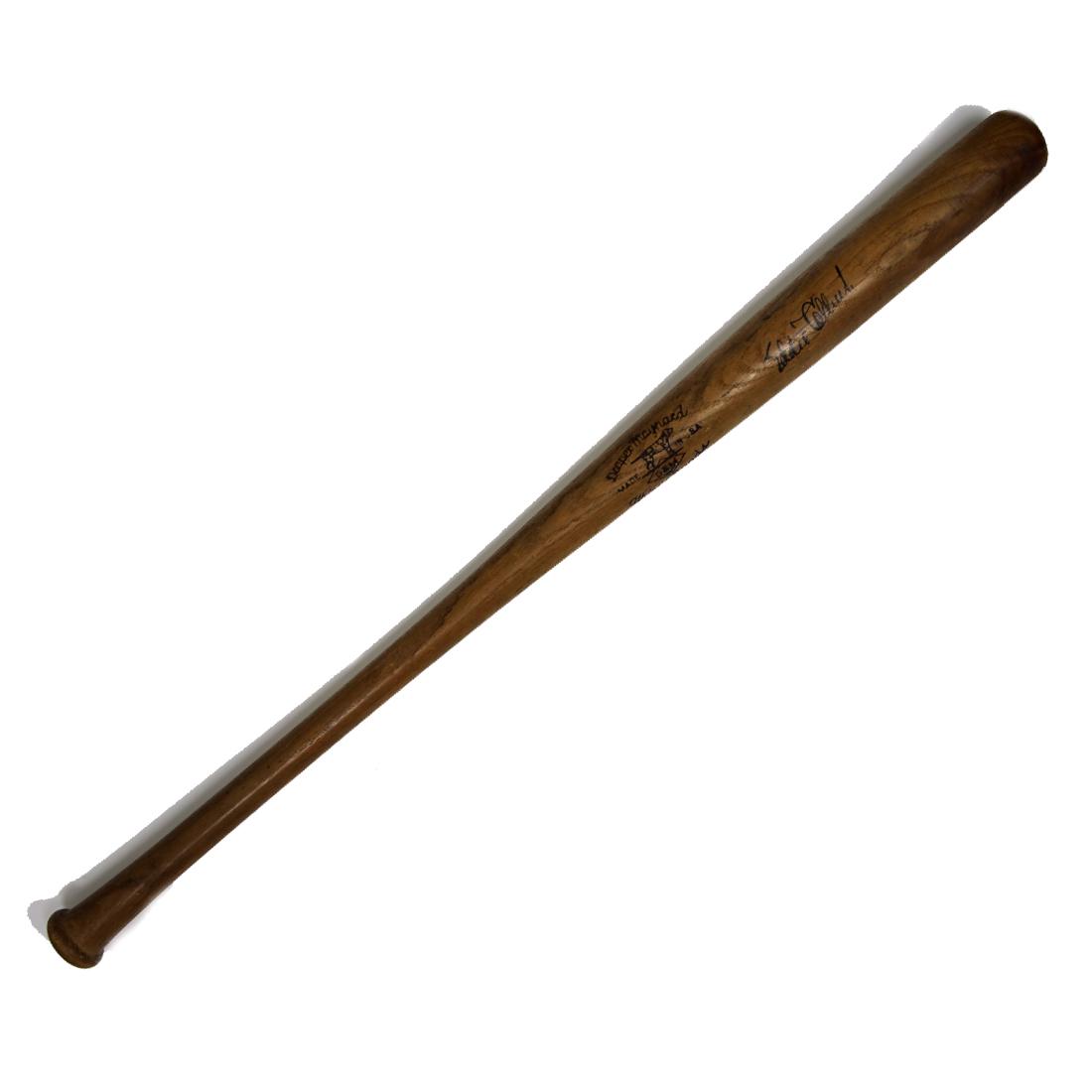EDDIE COLLINS SIGNED "D&M" LUCKY DOG BASEBALL BAT (1 of 9)