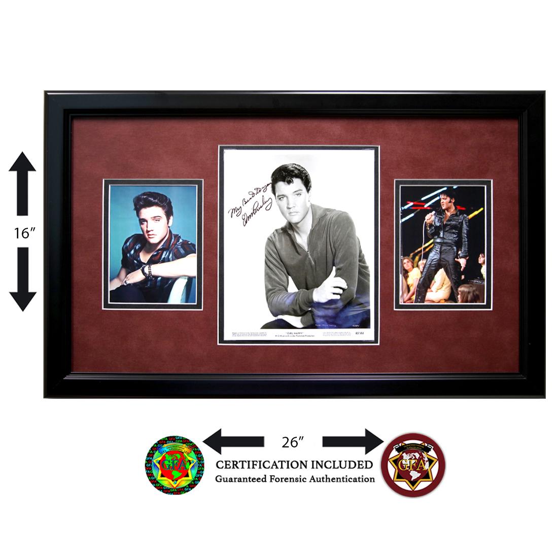 ELVIS PRESELEY SIGNED & INSCRIBED STUDIO PHOTO (1 of 3)