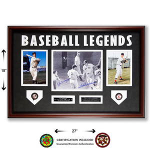 Williams & DiMaggio Baseball Legends Signed GFA