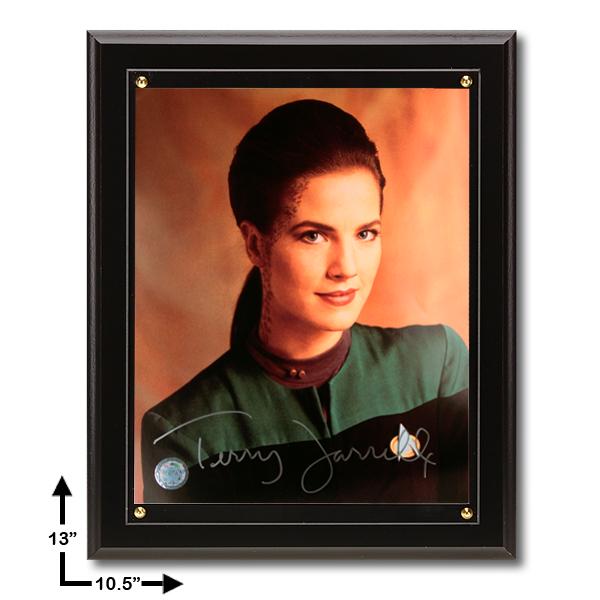 Terry Ferrell Star Trek:10.5x13 Black Plaque Signed 8x10v GFA: Terry Ferrell Star Trek: Deep Space Nine 10.5x13 Black Plaque Signed 8x10v GFA