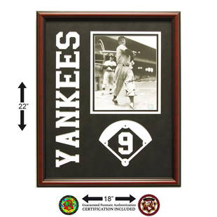 Hank Bauer New York Yankees Framed Signed GFA: Hank Bauer was an American right fielder and manager in Major League Baseball. Bauer played on seven World Series (1948-1959) winning New York Yankees teams, and holds the World Series record for the