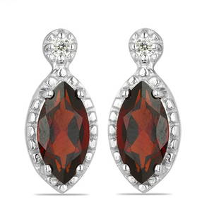 2.54ct Garnet 925 Sterling Silver Earrings: 5x10MM Marquise Shape Red Garnet.Total Carat Weight is 2.54 Ct. Total Gram Weight is 2.75gms.