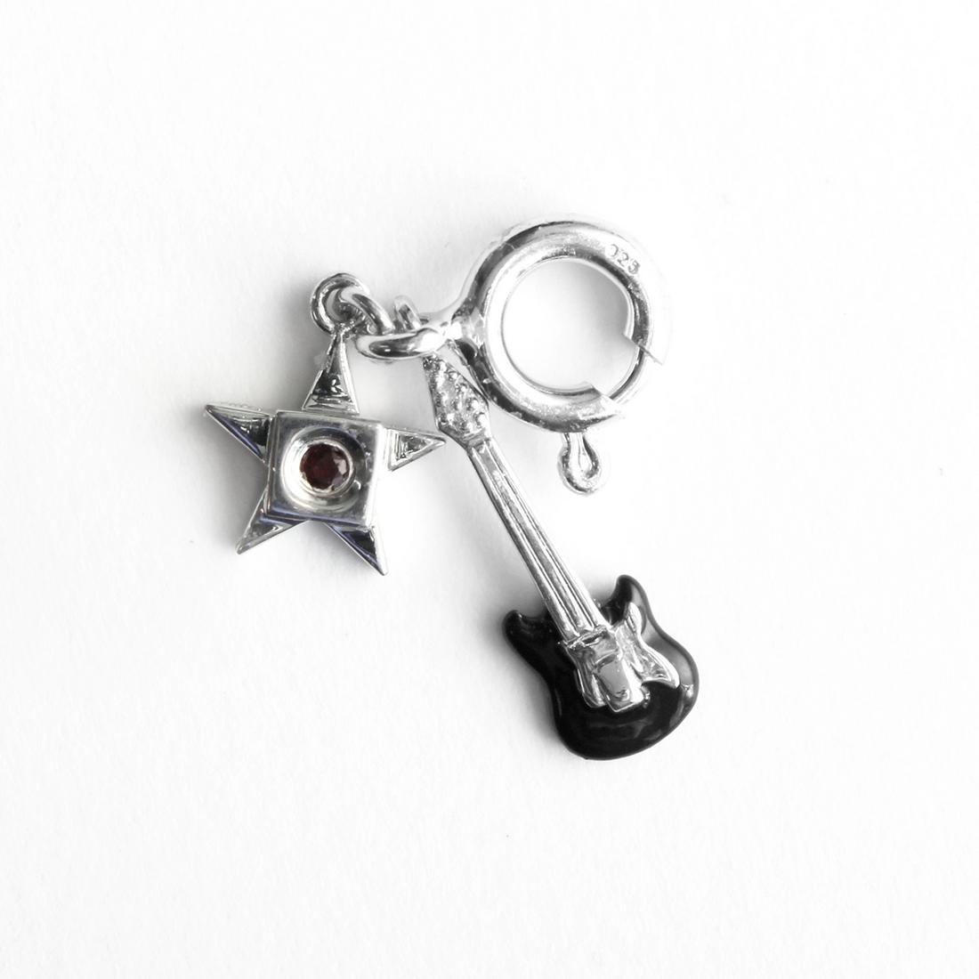 Sterling Silver Elle Guitar Charm (1 of 1)