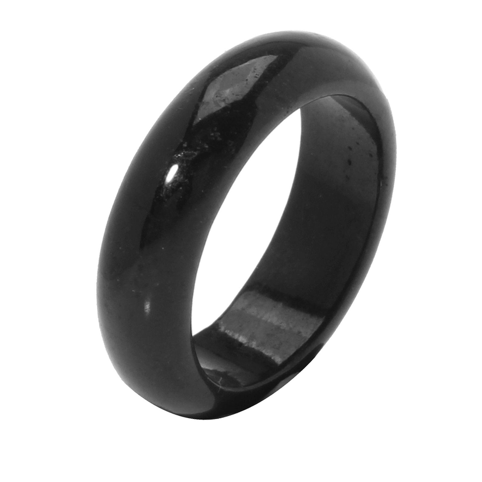 Black Jade Band Ring Sz 9 (1 of 1)