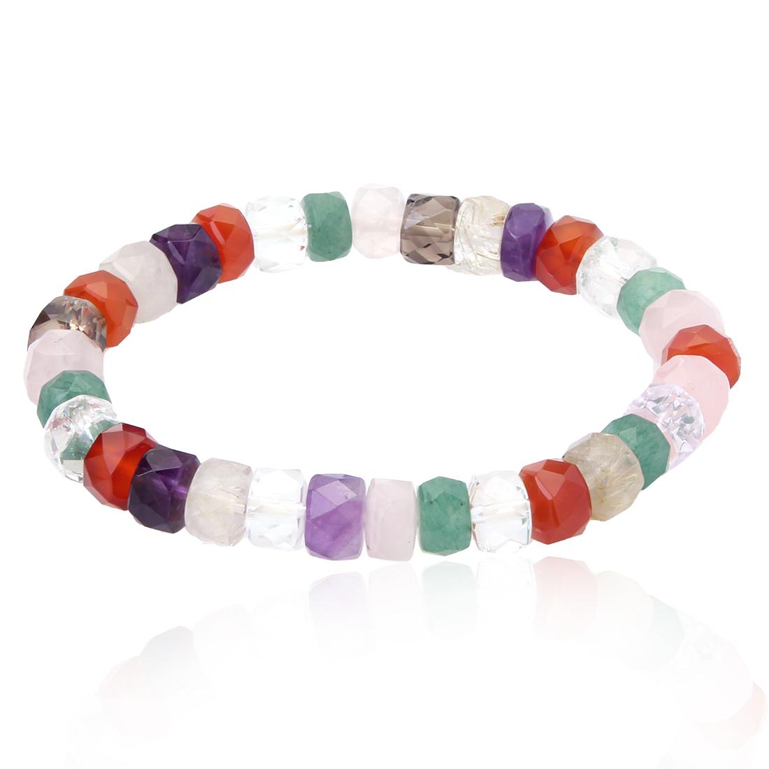 Multi Gemstone Stretch Bracelet (1 of 2)