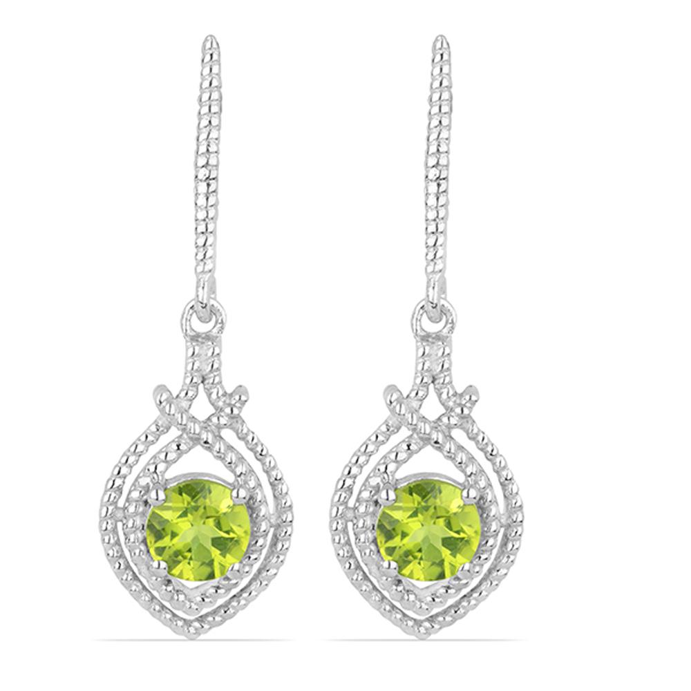 1.65ct VintagePeridot 925 S.Silver Earrings (1 of 2)