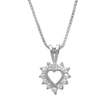 Sterling Silver Dainty Heart Cluster With Chain (1 of 2)