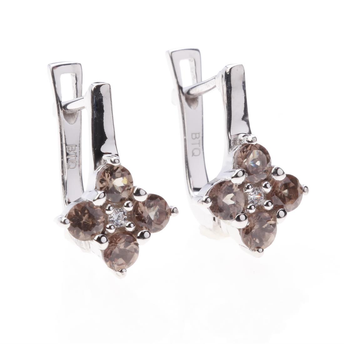 Color Change Garnet & Zircon North Star Earrings (1 of 2)