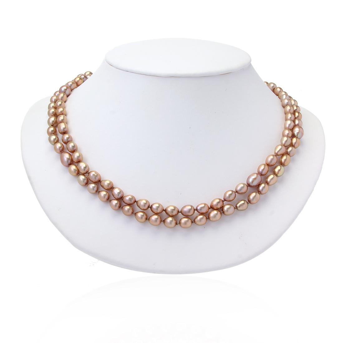 39" Individually Knotted Pearl Long Necklace (1 of 3)
